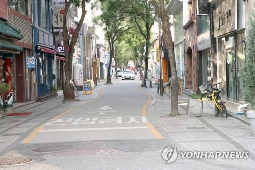 썰렁한 전주 구도심[연합뉴스 자료사진]