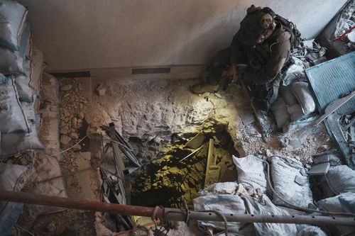 이스라엘군 골라니여단이 발견한 땅굴 입구[IDF 제공. 재판매 및 DB 금지]