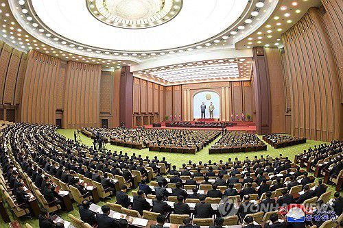 북한, 제14기 제11차 최고인민회의 개최(평양 조선중앙통신=연합뉴스) 북한은 지난 7~8일 평양 만수대의사당에서 최고인민회의 제14기 제11차 회의를 열어 사회주의헌법 일부 내용을 수정보충(개정)했다고 조선중앙통신이 9일 보도했다. 2024.10.9      [국내에서만 사용가능. 재배포 금지. For Use Only in the Republic of Korea. No Redistribution] nkphoto@yna.co.kr