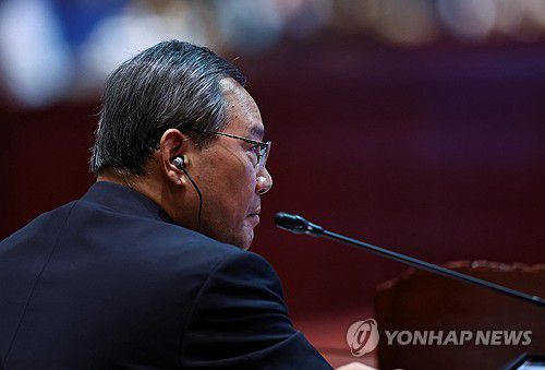 리창 중국 총리(비엔티안[라오스] 로이터=연합뉴스) 11일(현지시간) 라오스 비엔티안에서 열린 동아시아 정상회의(EAS)에 참석한 리창 중국 총리. 2024.10.11