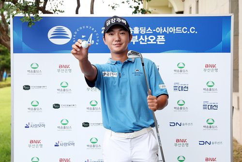 개인통산 다섯번째 홀인원을 기록한 옥태훈 [KPGA 제공. 재배포 및 DB 금지]