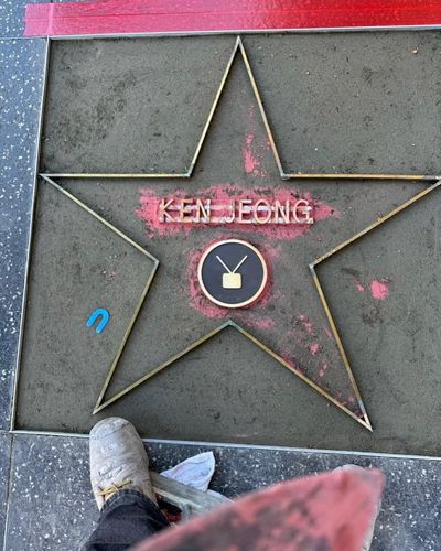 할리우드 '명예의 거리'에 이름 새겨진 켄 정[켄 정 제공. 재판매 및 DB 금지]