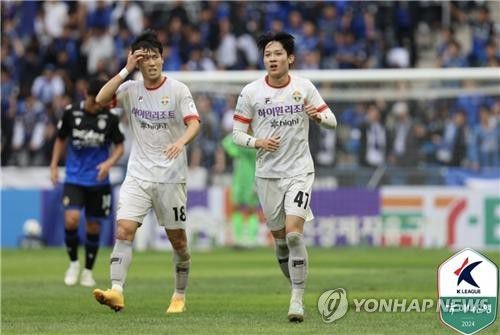 강원 양민혁(오른쪽)[한국프로축구연맹 제공. 재판매 및 DB 금지]
