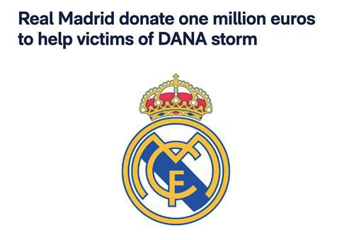 15억 쾌척한 레알 마드리드[레알 마드리드 홈페이지 캡처. 재판매 및 DB 금지]