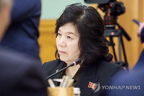 최선희 북한 외무상[타스 연합뉴스. 재판매 및 DB 금지]