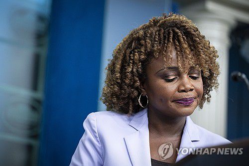 장-피에르 백악관 대변인[EPA 연합뉴스 자료사진. 재판매 및 DB 금지]