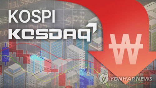 상장사 시가총액 감소 (PG)[김토일 제작] 일러스트