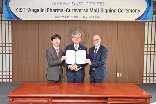 KIST, 안젤리니파마·큐어버스와 뇌질환 치료제 개발 협약[KIST 제공. 재판매 및 DB 금지]