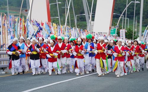 연합 풍물패 공연 장면[해남군 제공·재판매 및 DB 금지]