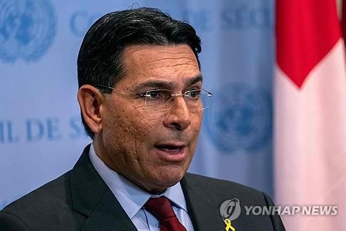 대니 다논 주유엔 이스라엘 대사[AFP 연합뉴스 자료사진. 재판매 및 DB 금지]