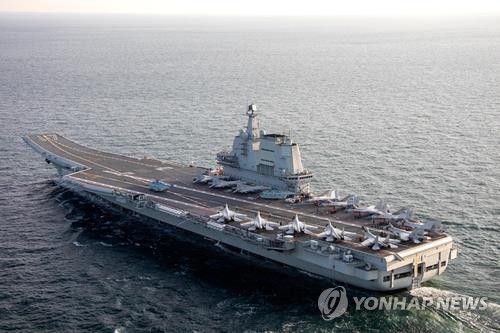 중국 인민해방군 항공모함 산둥함[중국 국방부 홈페이지 캡처. 재판매 및 DB 금지]