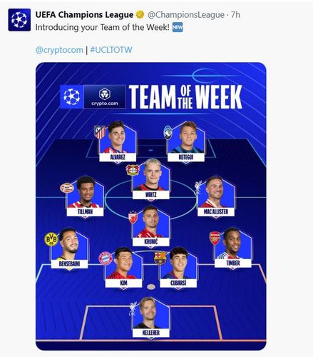 UEFA 챔피언스리그 '이 주의 팀'에 선정된 중앙수비수 김민재. [UEFA 엑스(X). 재판매 및 DB 금지]