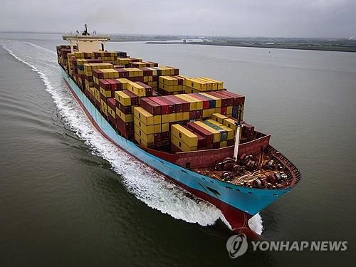 컨테이너 화물선[EPA 연합뉴스 자료사진]