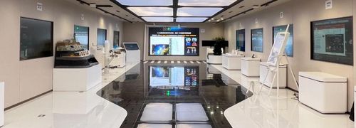 상하이 푸둥신구에 위치한 화웨이 R&D센터 전시홀 [출처:화웨이]