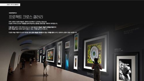 호수교갤러리 미디어콘텐츠 제안 내용 중 '프로젝트 크로스 갤러리'[송파구 제공. 재판매 및 DB 금지]
