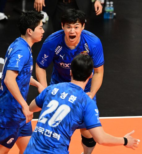 포효하는 서재덕[한국배구연맹 제공. 재판매 및 DB금지]