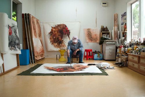 이상원 화백 작업실[이상원미술관 제공. 재판매 및 DB 금지]