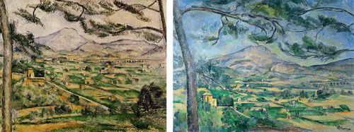 '생 빅투아르 산' (1887)미국 워싱턴 필립스 미술관, 영국 런던 코톨드 미술관 소장