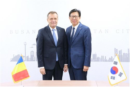 박형준 부산시장, 주한 루마니아 대사 접견[부산시 제공]