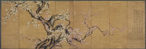 조희룡 '홍백매도'국립중앙박물관 소장