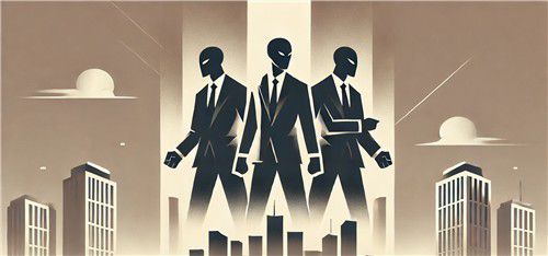 '기업 사냥꾼' 일러스트 [생성 AI 챗GPT 제작]