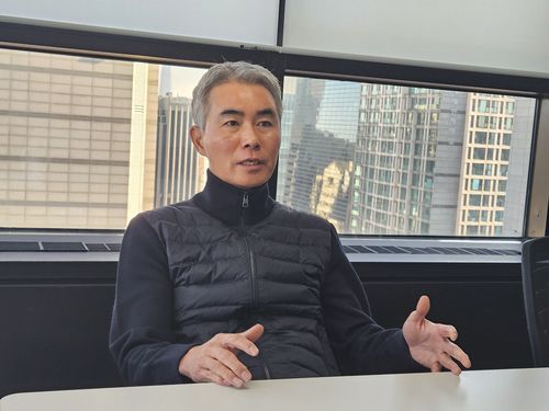 인터뷰하는 액션스퀘어 장현국 신임 공동대표[액션스퀘어 제공. 재판매 및 DB 금지]