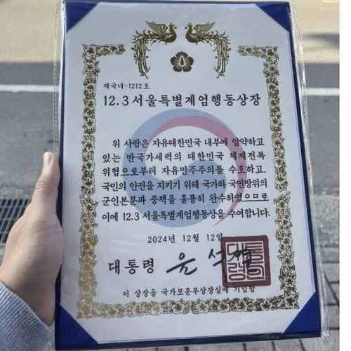 "계엄행동상장은 가짜입니다"[SNS 캡처. DB 및 재판매 금지] 2025.1.8