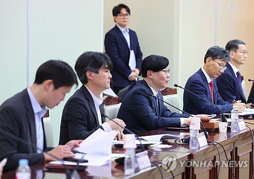 제1차 가상자산위원회(서울=연합뉴스) 김도훈 기자 = 6일 오후 정부서울청사에서 열린 제1차 가상자산위원회에서 위원장인 금융위원회 김소영 부위원장이 발언하고 있다.     민·관 자문기구인 가상자산위원회는 현물 상장지수펀드(ETF) 승인, 법인 실명계좌 발급, 거래소 독과점 등 가상자산 시장 현안들을 다룰 예정이다. 2024.11.6 superdoo82@yna.co.kr