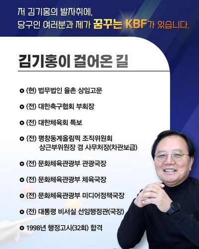 김기홍 후보 약력[김기홍 후보 측 제공. 재판매 및 DB 금지]
