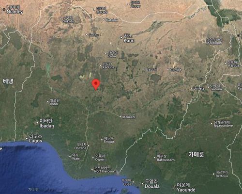 유조차 폭발한 나이지리아 나이저 주 술레자 지역[구글지도 캡처. 재판매 및 DB 금지]