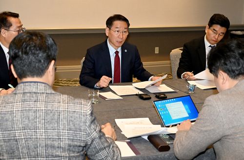 경인고속도로 지하화 사업 추진 구상 밝히는 유정복 시장[인천시 제공. 재판매 및 DB 금지]