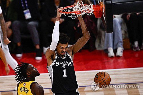 웸반야마의 덩크[AFP=연합뉴스]