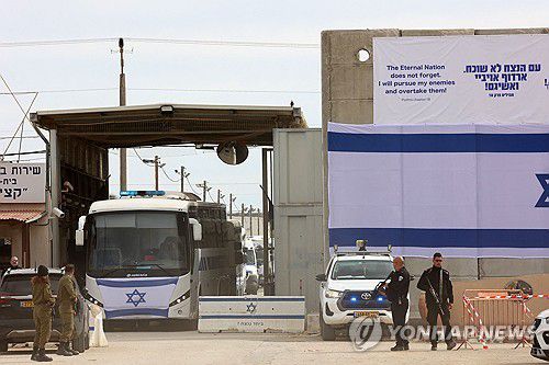 팔레스타인 수감자 석방[AFP 연합뉴스. 재판매 및 DB 금지]