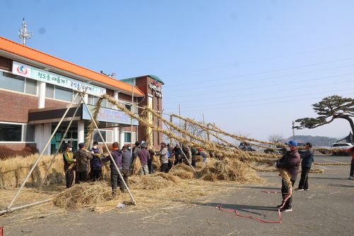 도주줄만들기[청도군청 제공.재판매 및 DB 금지]
