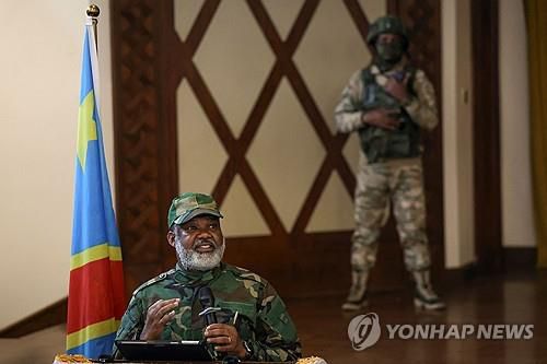 M23이 포함된 반정부 무장단체(AFC) 지도자 코르네유 낭가[AFP 연합뉴스 자료사진. 재판매 및 DB 금지]