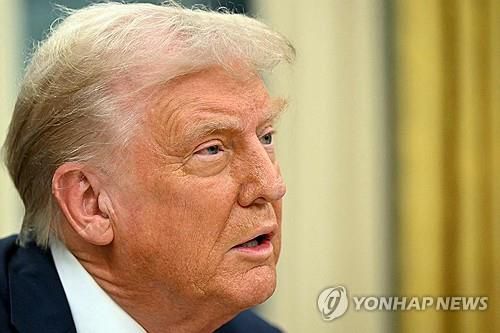 도널드 트럼프 미국 대통령[워싱턴 AFP=연합뉴스. 재판매 및 DB 금지]