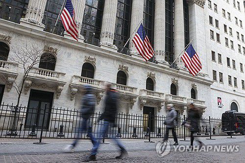 월스트리트의 뉴욕증권거래소[EPA 연합뉴스. 재판매 및 DB 금지]