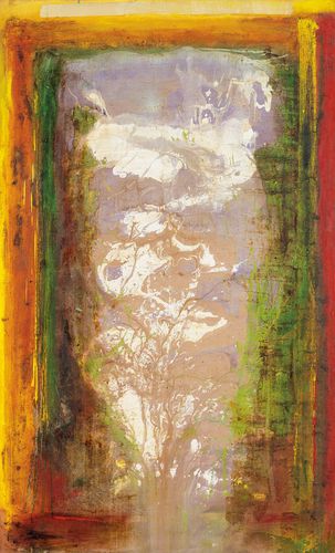 프랭크 보울링, Toward Herbert Spencer's General Doctrine, 1974∼1975, 캔버스에 아크릴화, 193×116.8cm[케이옥션 제공. 재판매 및 DB 금지]