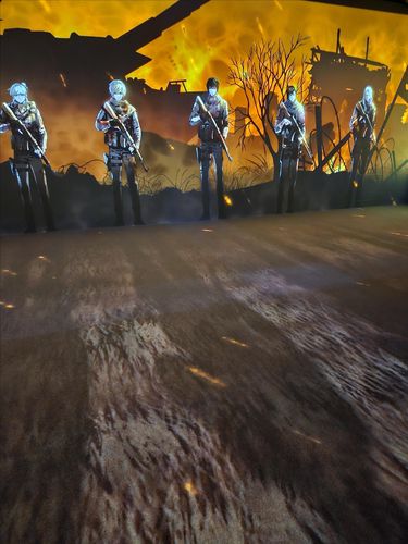 웹툰 '입학용병' 팝업스토어 속 몰입형 전시공간(도쿄=연합뉴스) 김경윤 기자 = 11일 일본 도쿄(東京) 라인프렌즈 스퀘어 시부야에서 운영 중인 웹툰 '입학용병' 팝업스토어. 2025.2.11 heeva@yna.co.kr