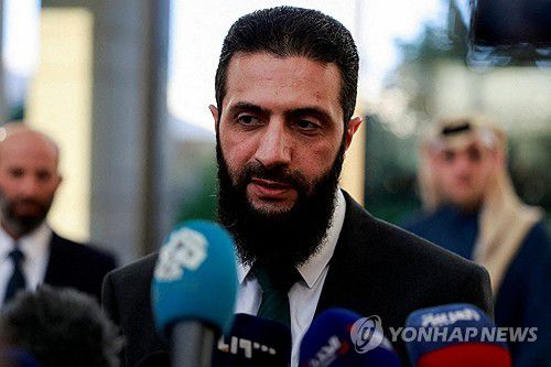 아메드 알샤라 시리아 임시대통령[로이터 연합뉴스 자료사진. 재판매 및 DB 금지]