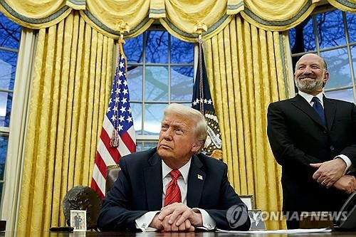 백악관의 트럼프 미국 대통령(EPA=연합뉴스)