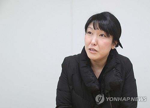 연합뉴스와 인터뷰 중인 김수빈 나부협 회장 [진성철 기자 촬영]