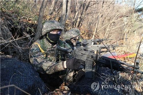 육군 23경비여단, 혹한기 전술훈련[육군 23경비여단 제공. 재판매 및 DB 금지]