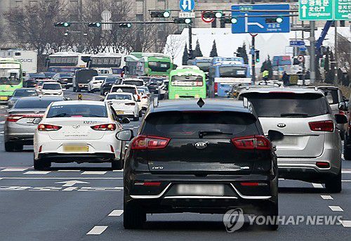 서울시청 인근 도로[연합뉴스 자료사진]