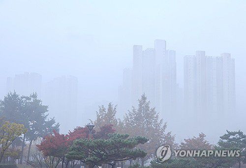 안개 낀 춘천[연합뉴스 자료사진]