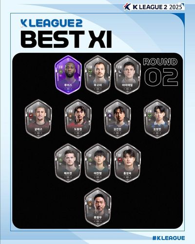 K리그2 2라운드 베스트11.[한국프로축구연맹 제공. 재판매 및 DB 금지]
