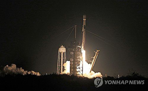 지난달 26일 발사된 달 착륙선 '아테나' [AFP 연합뉴스 자료사진. 재판매 및 DB 금지]
