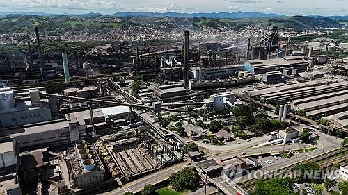 브라질 보우타헤돈다에 위치한 철강회사(CSN) 전경[로이터 연합뉴스 자료사진. 재판매 및 DB 금지]