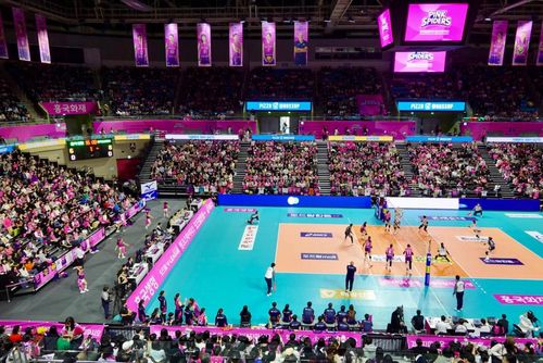 인천 삼산월드체육관 가득 메운 흥국생명 홈팬들[이동칠 촬영]