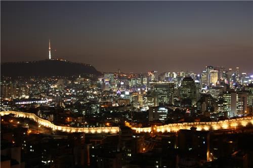 한양도성 순성 코스 낙산 구간 야경[서울시 제공. 재판매 및 DB 금지]